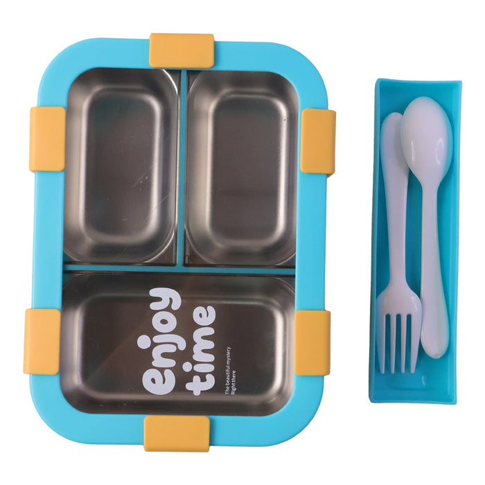 Leak-proof stainless steel food container for kids and adults