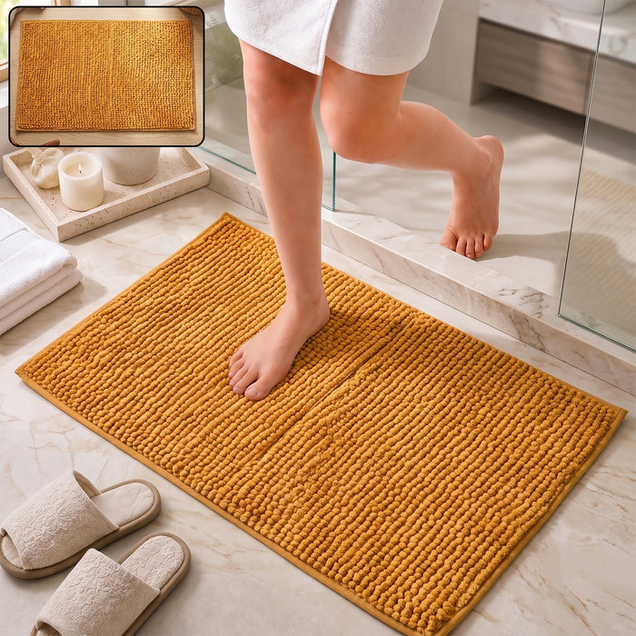 Anti slip absorbent floor mat, 77 x 49 cm soft microfibre door mat (1 pc)