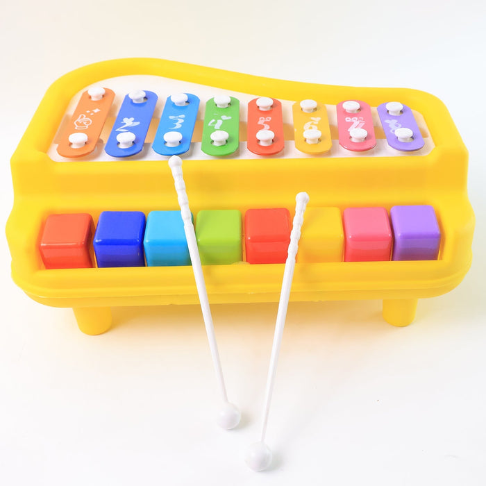 Kids musical instrument toy featuring piano and xylophone sounds
