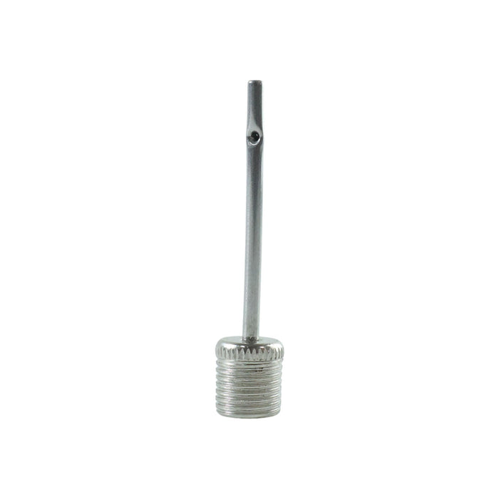 Silver air needle adapter for inflating sports balls