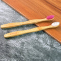 Eco-friendly bamboo toothbrush with medium bristles and biodegradable handle