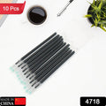 Close-up of a single universal black ball pen ink refill.