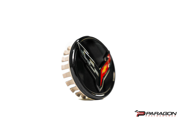 C8 Corvette Carbon Flash center cap - GM OEM