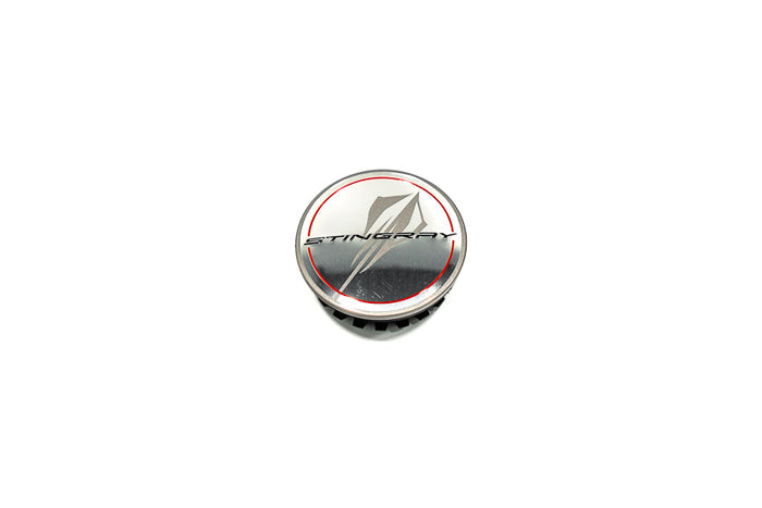 C8 Corvette Stingray center caps (Silver) - GM OEM