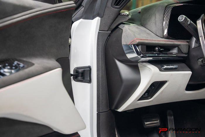 CCS C8 Corvette Carbon Fiber Dashboard Door Sill Trim