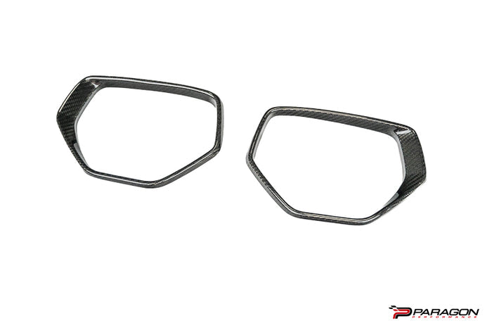 CCS C8 Corvette Carbon Fiber Mirror Inlays - Left & Right