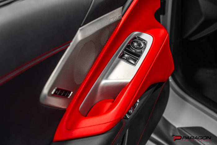 CCS C8 Corvette Carbon Fiber Window Switch Covers - COUPE