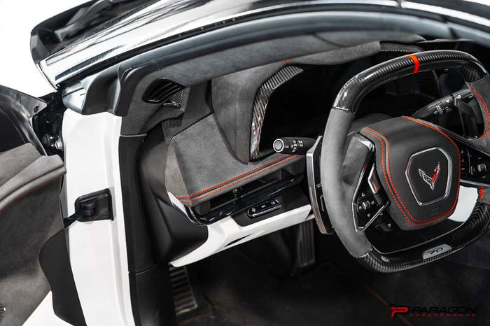 CCS C8 Corvette Driver Side Dashboard Carbon Fiber Overlay