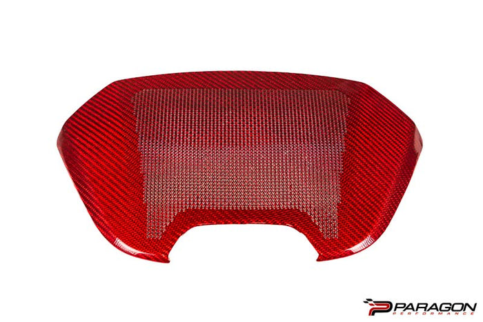 CCS C8 Corvette Red Carbon Fiber Waterfall Speaker Overlay