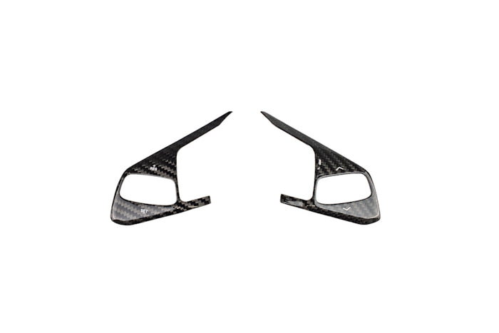 CCS C8 Corvette Steering Wheel Black Side Covers - Heated 24+