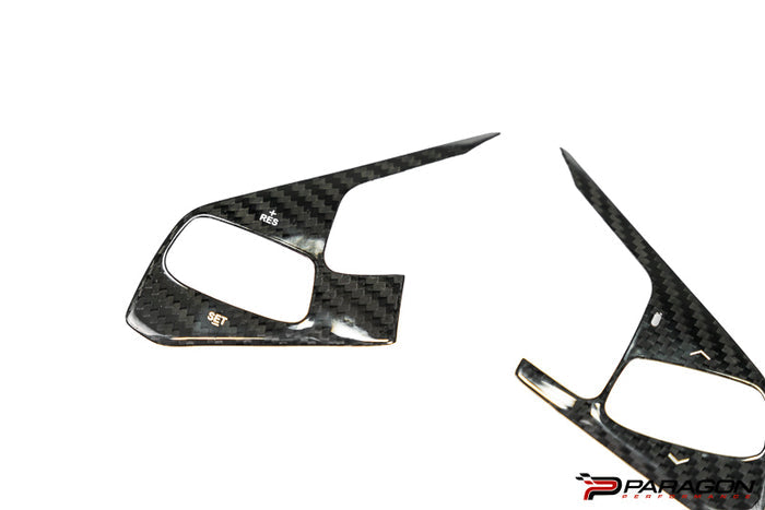 CCS C8 Corvette Steering Wheel Black Side Covers - Heated