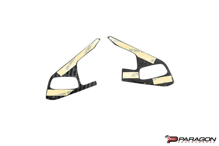 CCS C8 Corvette Steering Wheel Black Side Covers - Heated