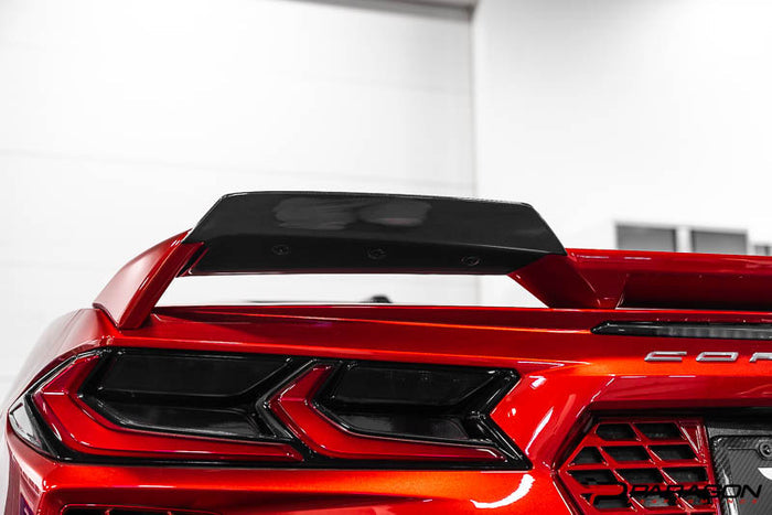 CCS C8 Corvette Z51 Spoiler Wickers - Carbon Flash