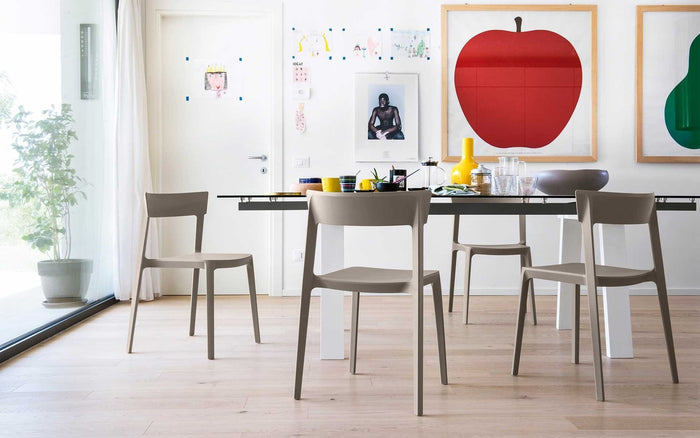 Chaises Calligaris - Skin Grège