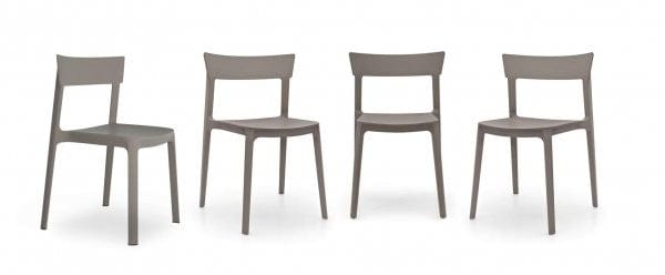 Chaises Calligaris - Skin Grège