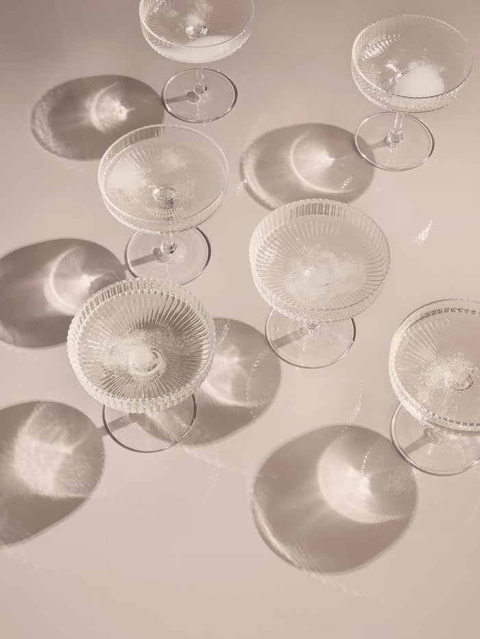 Coupes à Champagne Ferm Living - Ripple (set of 2)