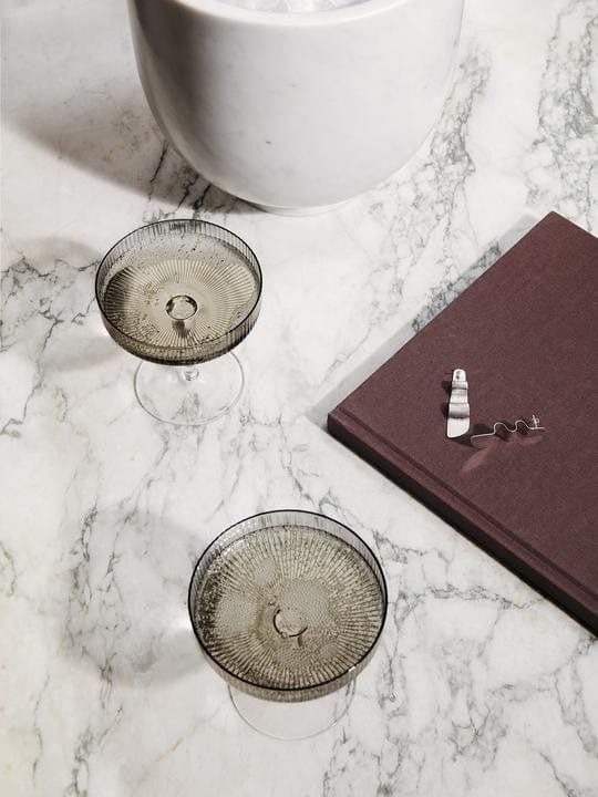 Coupes à Champagne Ferm Living - Ripple (set of 2)