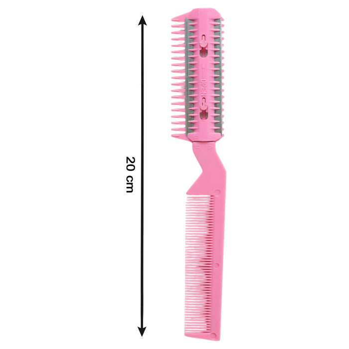 Hair thinning and trimming razor comb accessory