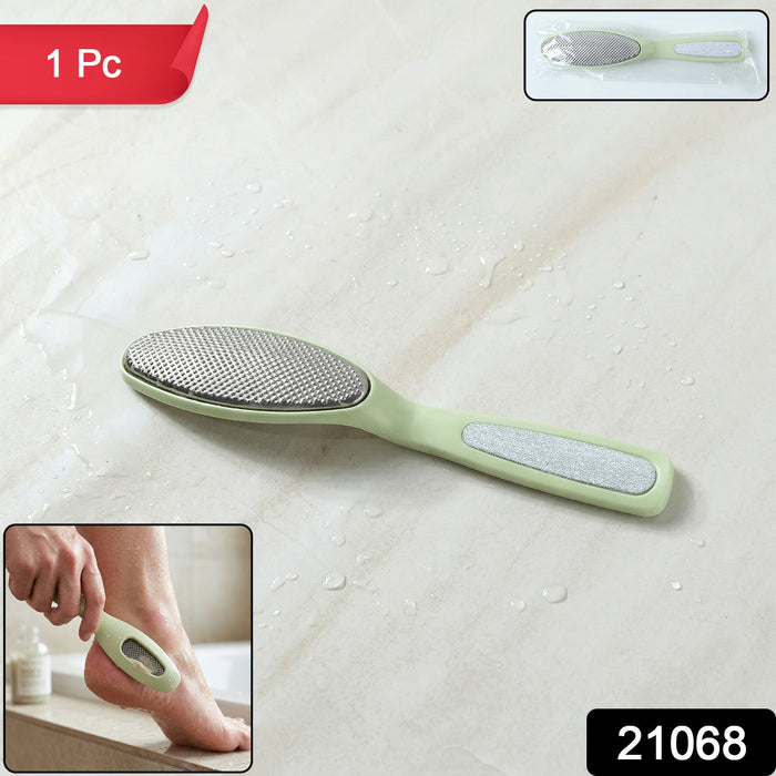 Foot care pedicure scrub file with metal rasp for dead skin removal