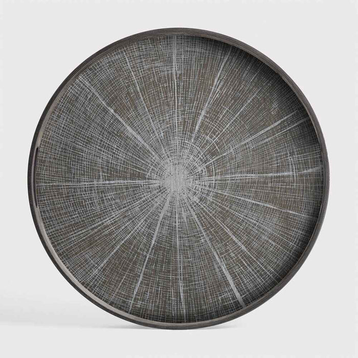 Ethnicraft Plateau en Bois Slice, rond, 48x48x4 cm, finition blanche