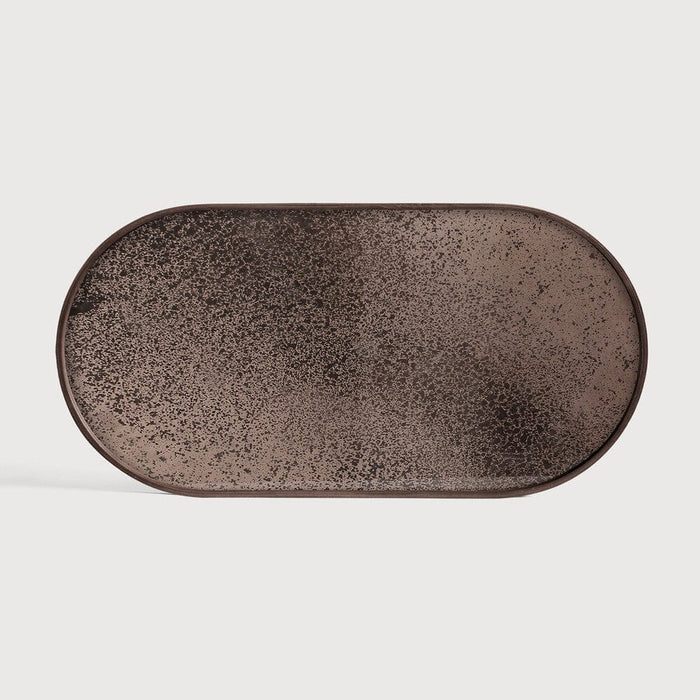 Plateau en miroir Aged de Ethnicraft, bronze, 71 x 36 x 3 cm-1