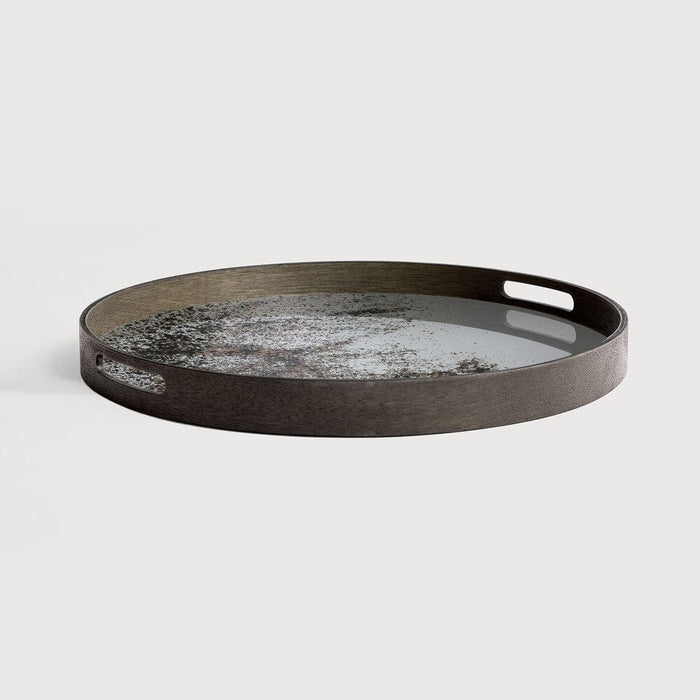 Ethnicraft plateau miroir vieilli, rond