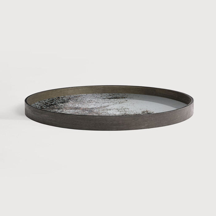 Ethnicraft plateau miroir vieilli, rond