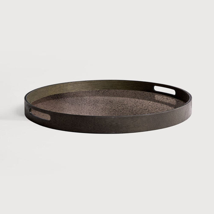 Ethnicraft Plateau Miroir Vieilli, rond