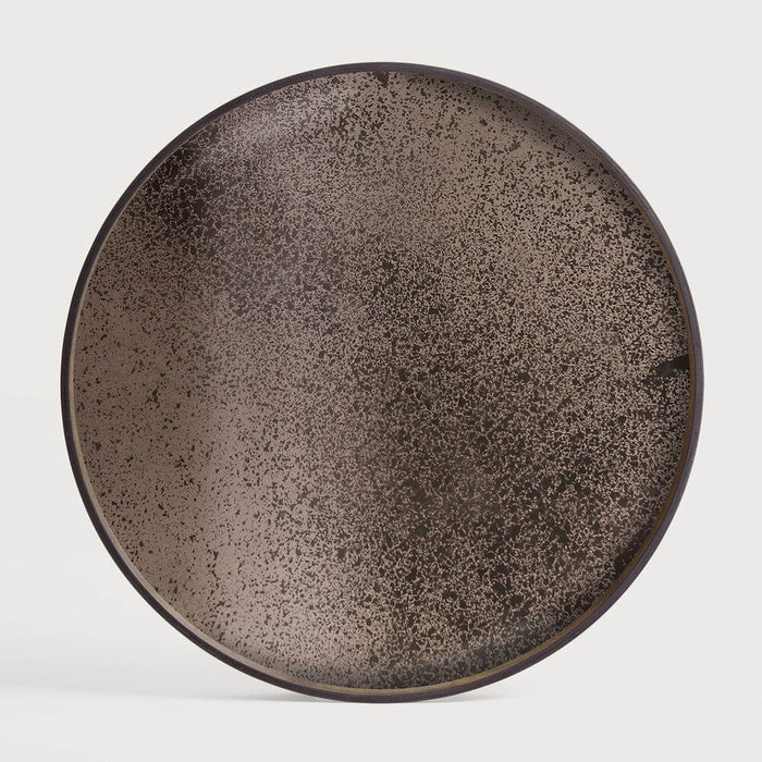 Ethnicraft Plateau Miroir Vieilli, rond