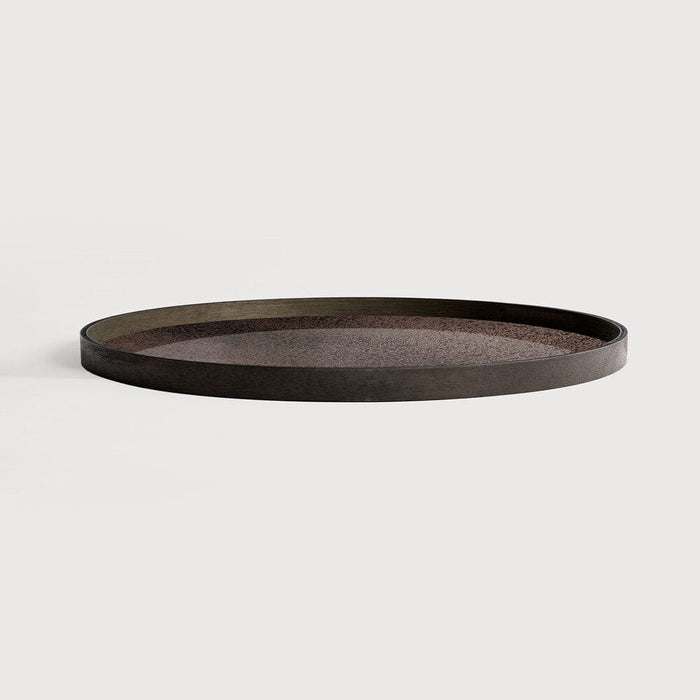 Ethnicraft Plateau Miroir Vieilli, rond