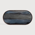 Plateau en verre Organic de Ethnicraft, graphite, 71 x 36 x 3 cm-1