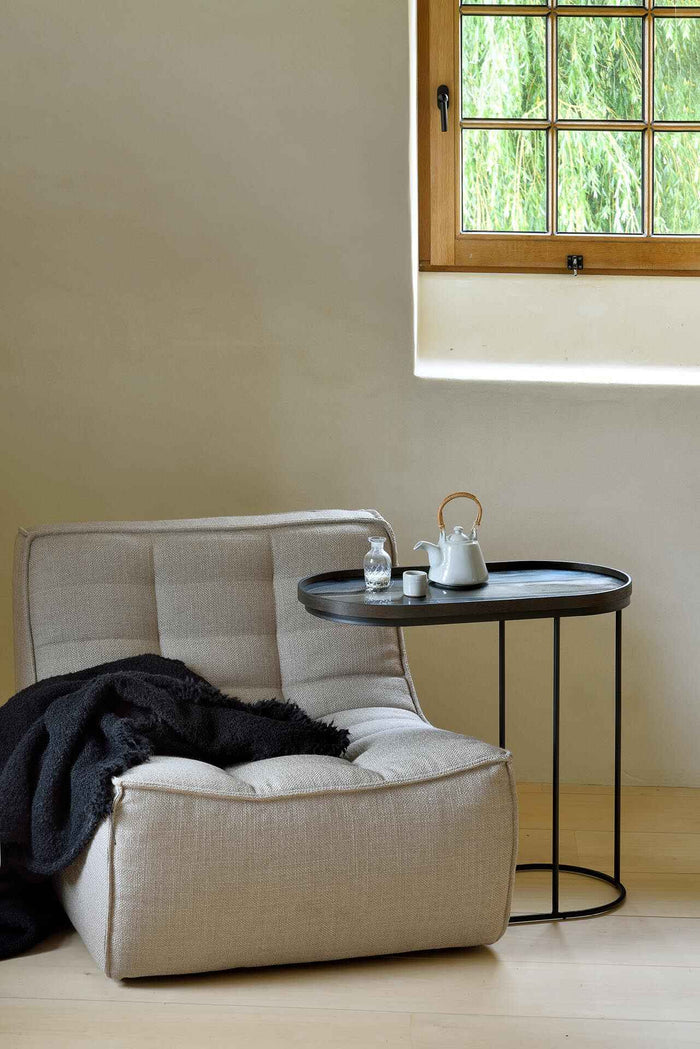 Plateau en verre Organic de Ethnicraft, graphite, 71 x 36 x 3 cm-3