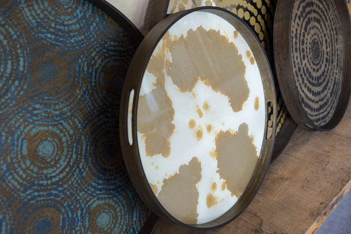 Ethnicraft Plateau en Verre Organique – Rond