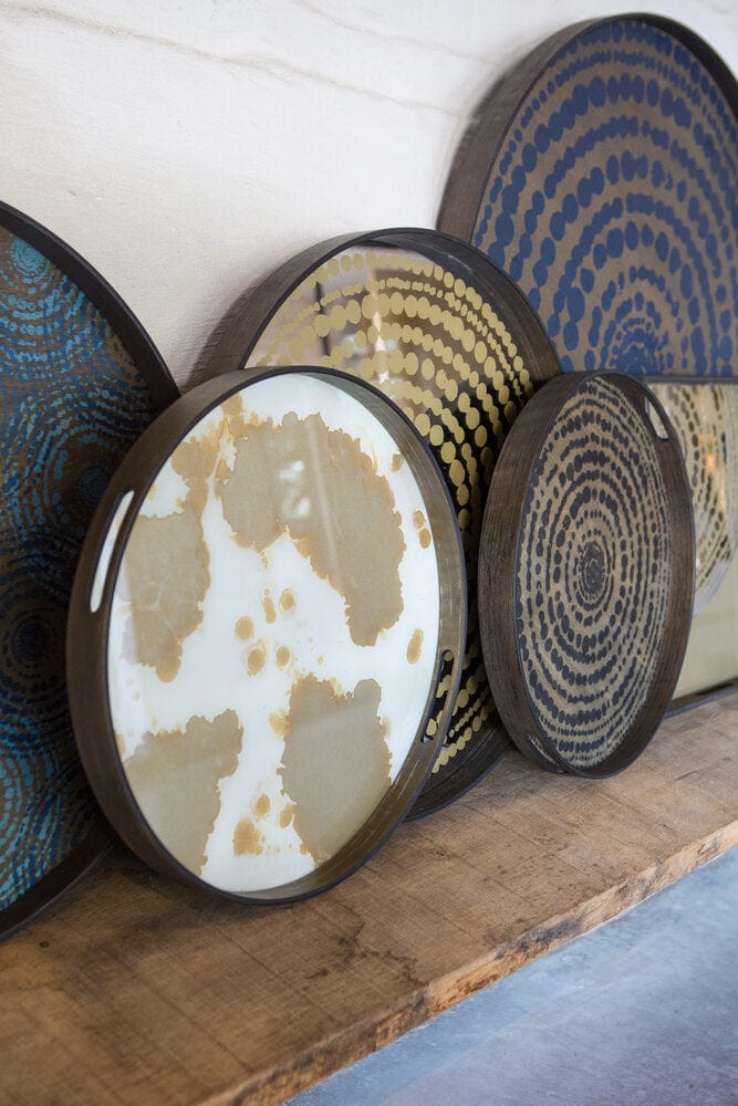 Ethnicraft Plateau en Verre Organique – Rond