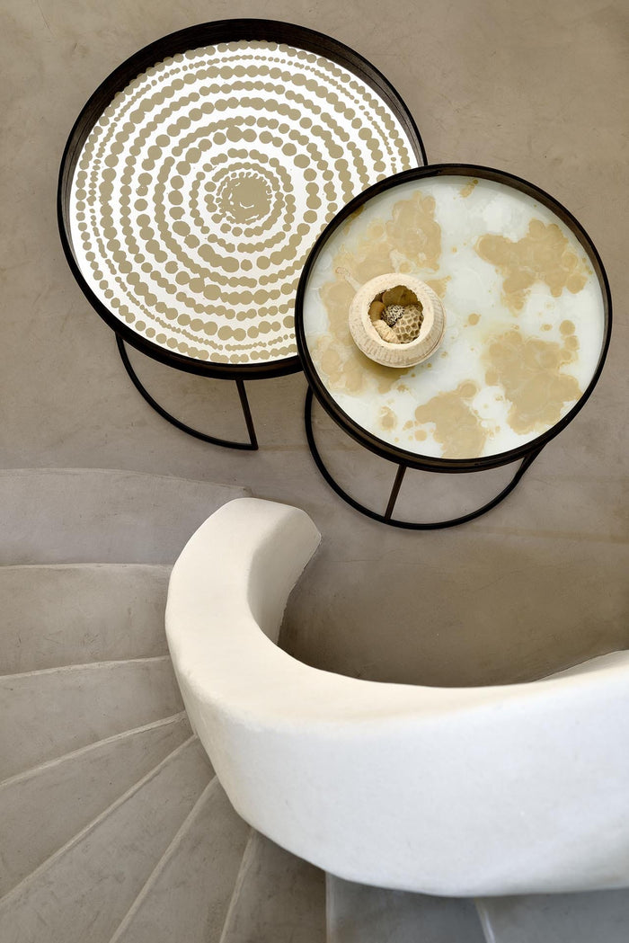 Ethnicraft Plateau en Verre Organique – Rond