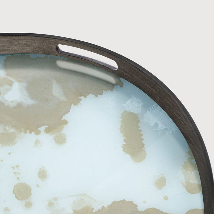Ethnicraft Plateau en Verre Organique – Rond
