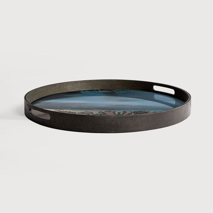 Ethnicraft plateau en verre organique, rond,