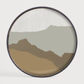 Ethnicraft plateau en verre Wabi Sabi, rond, 48x48x4 cm