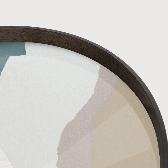 Ethnicraft plateau en verre Wabi Sabi, rond, 48x48x4 cm