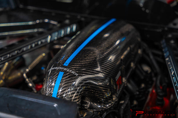 Eventuri C8 Corvette Engine Cover Vinyl Stripe - Blue, White or Yellow