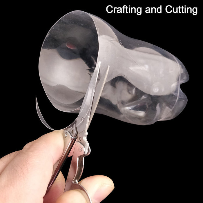 Securely folded 3.5-inch scissor, ready for travel or storage.