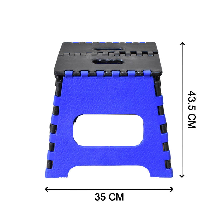 Easy-to-use foldable step stool, helping reach high shelves and cabinets.