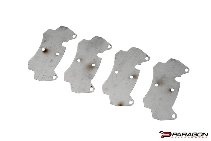 GiroDisc C8 Corvette Z51 Titanium Brake Pad Shields -  Rear