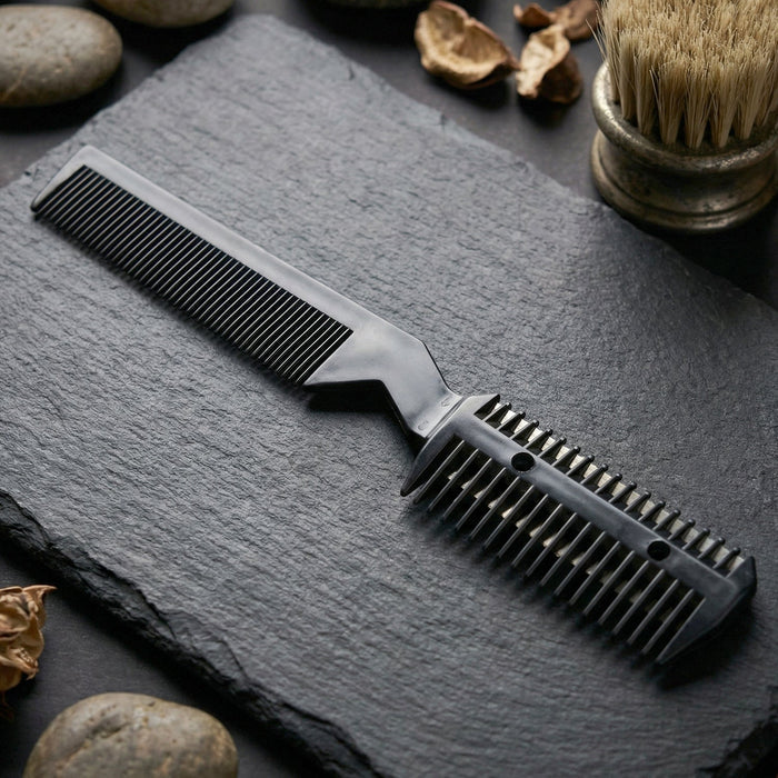 Hair cutting scissors with comb for professional grooming