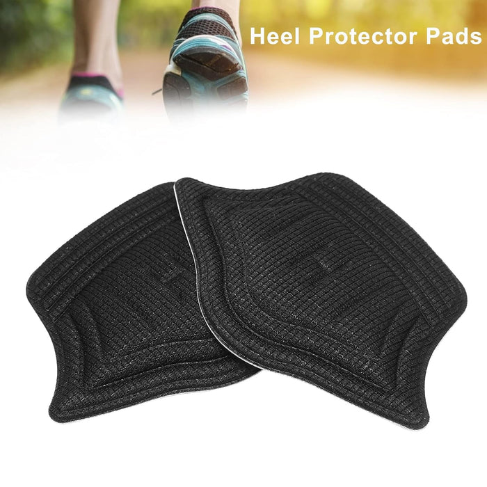Pair of beige Heel Cushion Pads for shoes, shown on a clean white surface, highlighting their soft texture.