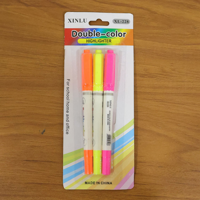 smooth ink dual color highlighter for notes and art