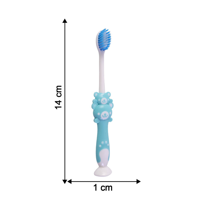 Kids' toothbrush and hammer toy displaying product dimensions