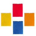 Pack of four green Quickslice Kitchen Scrubber Pads for effective utensil cleaning.
