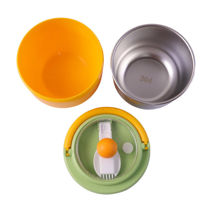600ml portable stainless steel lunch container with secure lid
