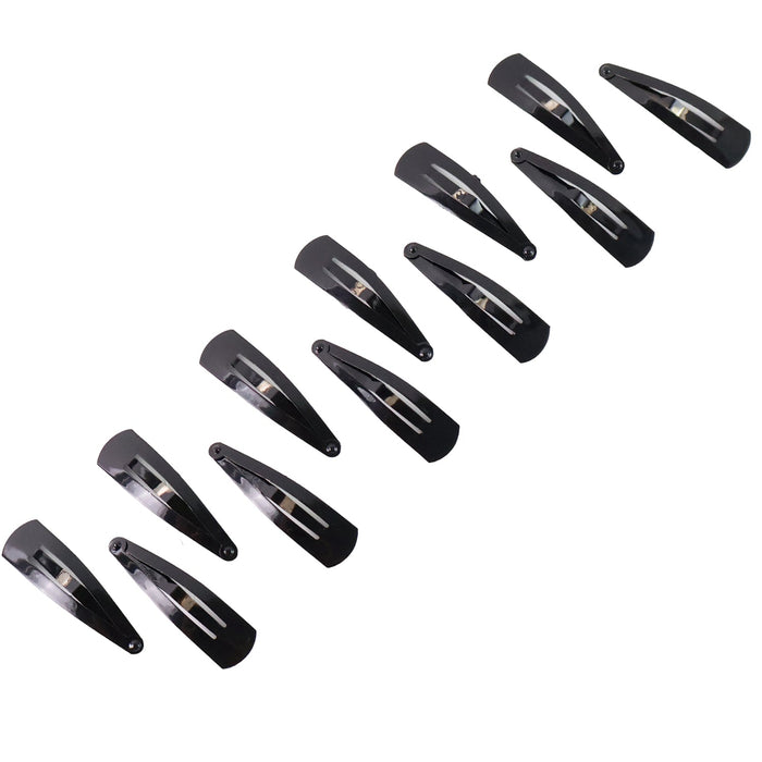 Complete set of 12 versatile Metal Hair Clips for women and girls.